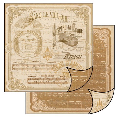 Papier do scrapbookingu 30x30cm Stamperia SBB180