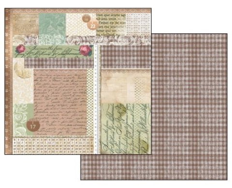 Papier do scrapbookingu 30x30cm Stamperia SBB213