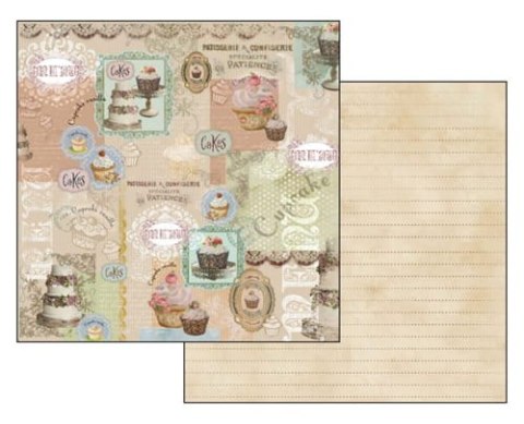 Papier do scrapbookingu 30x30cm Stamperia SBB215