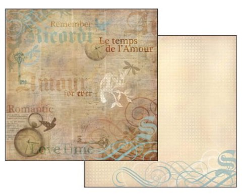 Papier do scrapbookingu 30x30cm Stamperia SBB219