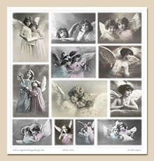 Papier do scrapbookingu 30x30cm VINTAGE 4001