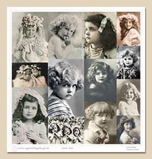 Papier do scrapbookingu 30x30cm VINTAGE 4005