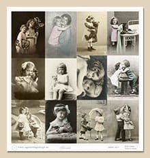 Papier do scrapbookingu 30x30cm VINTAGE 4011