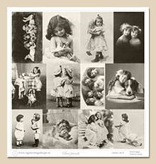 Papier do scrapbookingu 30x30cm VINTAGE 4015