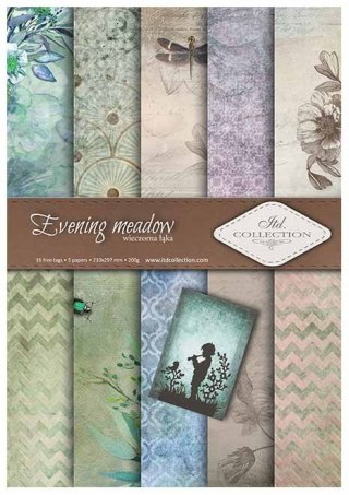 Papier do scrapbookingu "Evening meadow" A4 ITD SCRAP-12