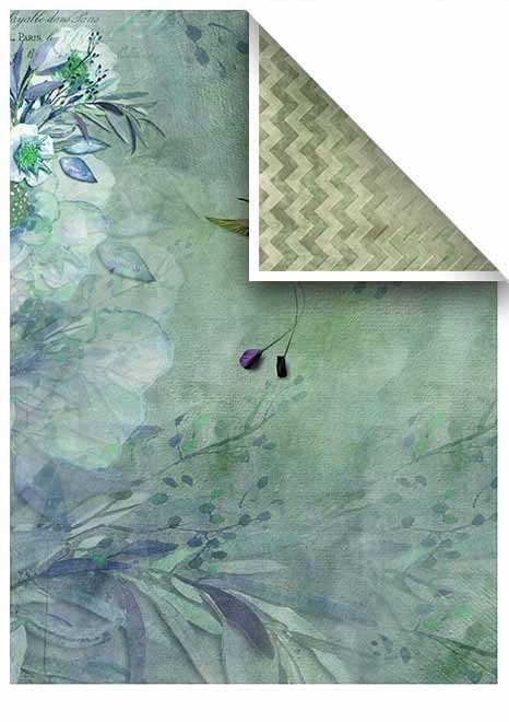 Papier do scrapbookingu "Evening meadow" A4 ITD SCRAP-12