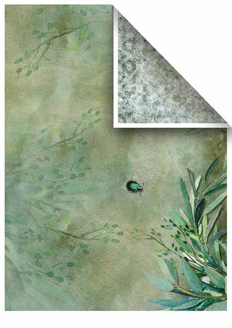 Papier do scrapbookingu "Evening meadow" A4 ITD SCRAP-12