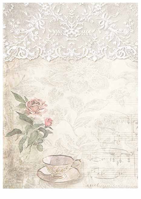 Papier do scrapbookingu Lace dreams A4 ITD SCRAP-06