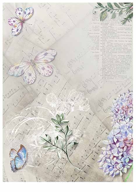 Papier do scrapbookingu Purple rhapsody A4 ITD SCRAP-13