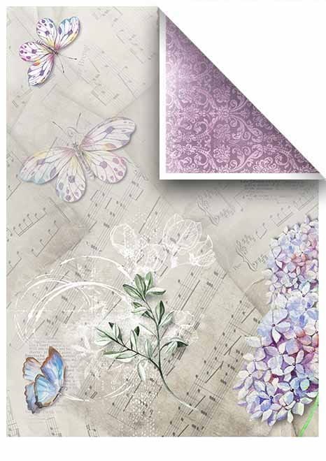 Papier do scrapbookingu Purple rhapsody A4 ITD SCRAP-13