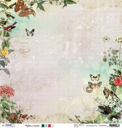 Papier do scrapbookingu Studio Light 30x30cm SCRAPMBG04