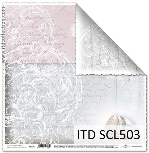 Papier do scrapbookingu dwustronny 30x30cm ITD SCL503