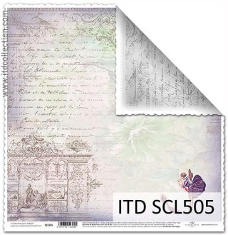 Papier do scrapbookingu dwustronny 30x30cm ITD SCL505
