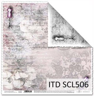 Papier do scrapbookingu dwustronny 30x30cm ITD SCL506