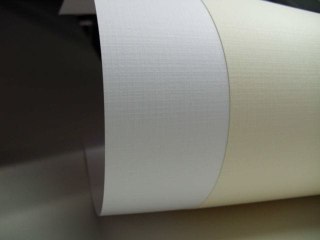 Papier wizytówkowy/fakturowany ELFENBENS 20ark A4 - kratka kremowy