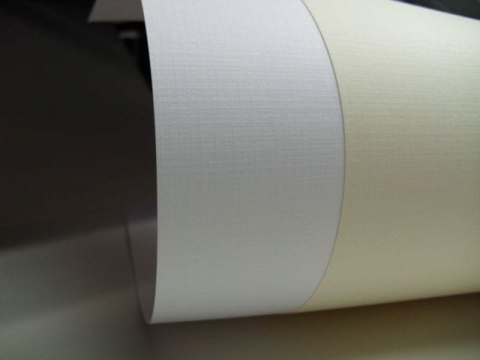 Papier wizytówkowy/fakturowany ELFENBENS 20ark A4 - kratka kremowy