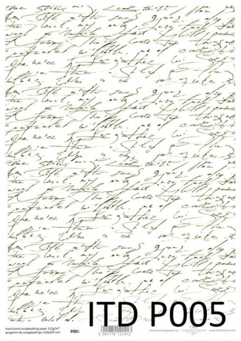 Pergamin do scrapbookingu ITD P005