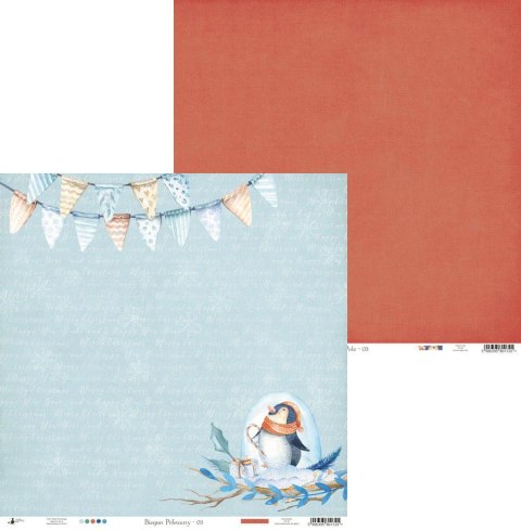 Piątek Trzynastego Papier Nort Pole Biegun Północny 03 30x30cm - P13-187