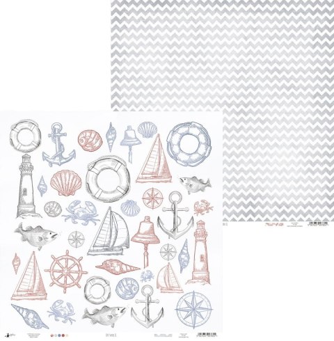 Piątek Trzynastego Papier Off shore II 07 30x30cm - P13-305