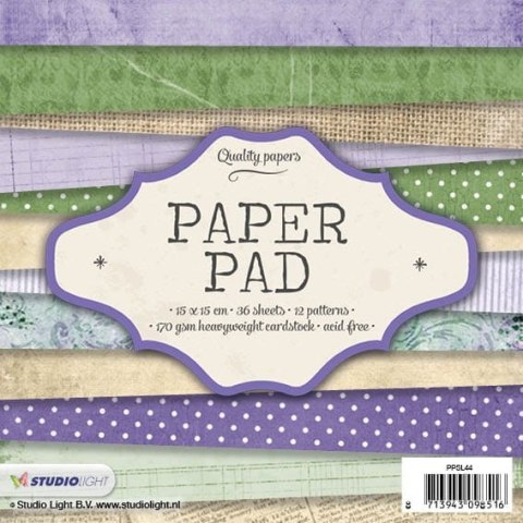 Studio Light - bloczek 15x15cm - 36 papierów PPSL44