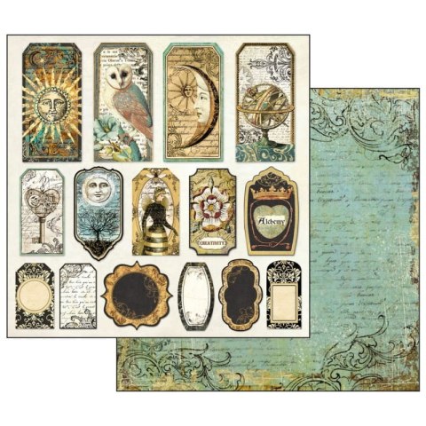 Zestaw 10 szt, papierów do scrapbookingu 30x30cm Alchemy SBBL34