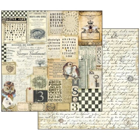 Zestaw 10 szt, papierów do scrapbookingu 30x30cm Alchemy SBBL34
