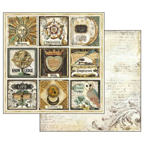 Zestaw 10 szt, papierów do scrapbookingu 30x30cm Alchemy SBBL34