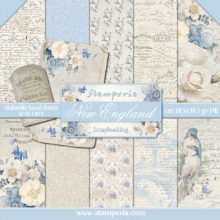 Zestaw 10 szt, papierów do scrapbookingu 30x30cm Stamperia SBBL13