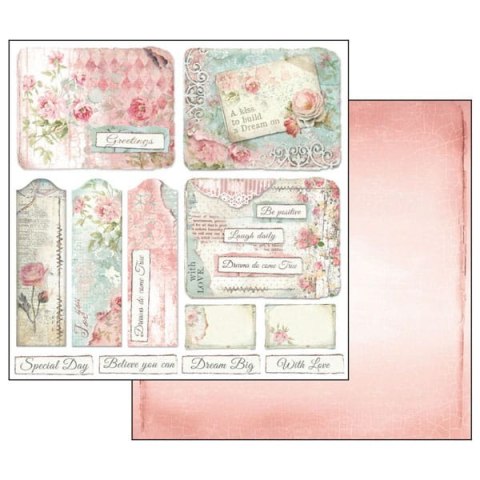 Zestaw 10 szt, papierów do scrapbookingu 30x30cm Stamperia SBBL27