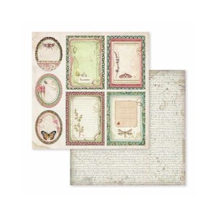 Zestaw 10 szt, papierów do scrapbookingu 30x30cm Stamperia SPRING BOTANIC SBBL50