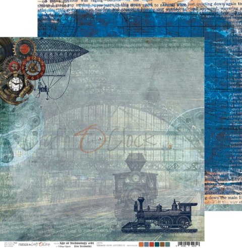 AGE OF TECHNOLOGY - 01 - dwustronny papier 30,5x30,5cm [CC-AT-F07-01]