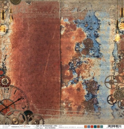 AGE OF TECHNOLOGY - 04 - dwustronny papier 30,5x30,5cm [CC-AT-F07-04]