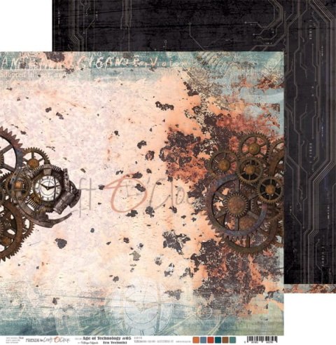 AGE OF TECHNOLOGY - 05 - dwustronny papier 30,5x30,5cm [CC-AT-F07-05]
