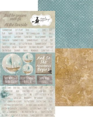 Arkusz z elementami do wycinania Nad brzegiem morza, 6x12" P13-132