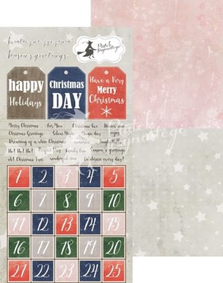 Arkusz z elementami do wycinania Świąteczne życzenia, 6x12" P13-152