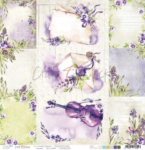 CREATIVE REVERIE - arkusz z OZDOBNYMI KARTAMI [CC-PL-CR-29]