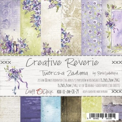 CREATIVE REVERIE - zestaw papierów 15,25x15,25cm [CC-ZM-CR-29]