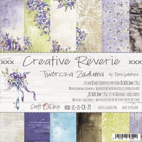 CREATIVE REVERIE - zestaw papierów 20,3x20,3cm [CC-ZS-CR-29]