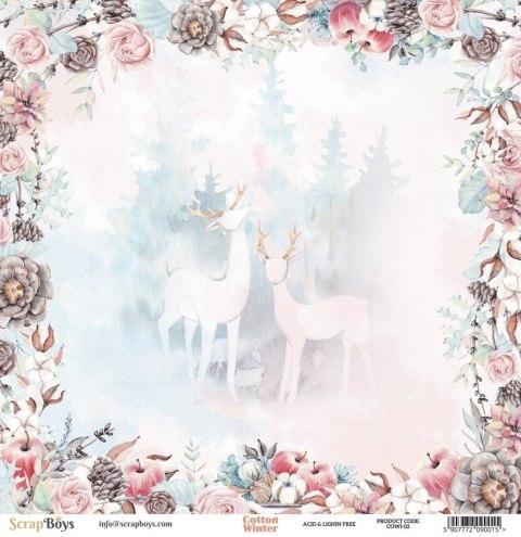 Cotton Winter - 02 - dwustronny papier 30,5x30,5cm [COWI-02]