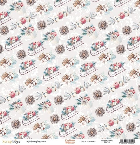 Cotton Winter - 05 - dwustronny papier 30,5x30,5cm [COWI-05]
