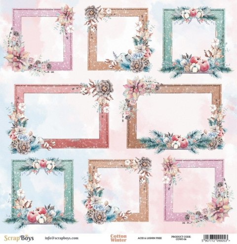 Cotton Winter - 06 - dwustronny papier 30,5x30,5cm [COWI-06]