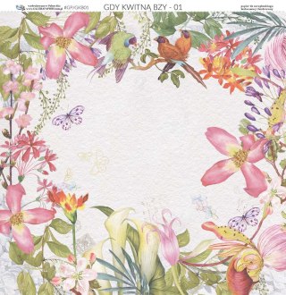 Galeria Papieru Papier do scrapbookingu 30x30cm Gdy kwitną bzy 01 GKB01