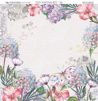 Galeria Papieru Papier do scrapbookingu 30x30cm Gdy kwitną bzy 04 GKB04