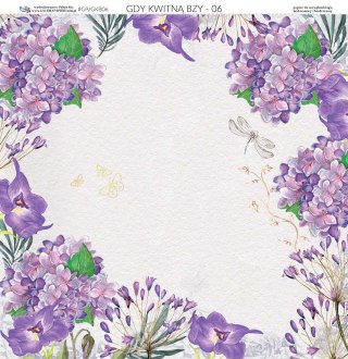 Galeria Papieru Papier do scrapbookingu 30x30cm Gdy kwitną bzy 06 GKB06