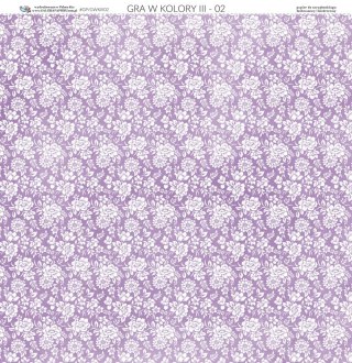 Galeria Papieru Papier do scrapbookingu 30x30cm Gra w kolory III 02 GWKIII02