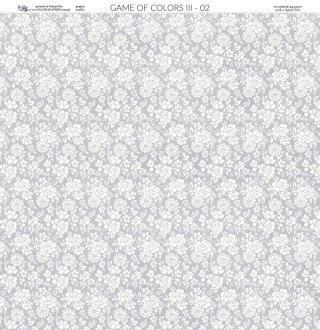 Galeria Papieru Papier do scrapbookingu 30x30cm Gra w kolory III 02 GWKIII02