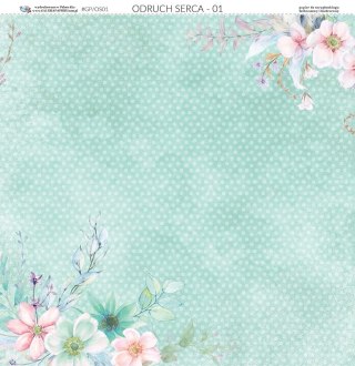 Galeria Papieru Papier do scrapbookingu 30x30cm Odruch serca 01 OS01