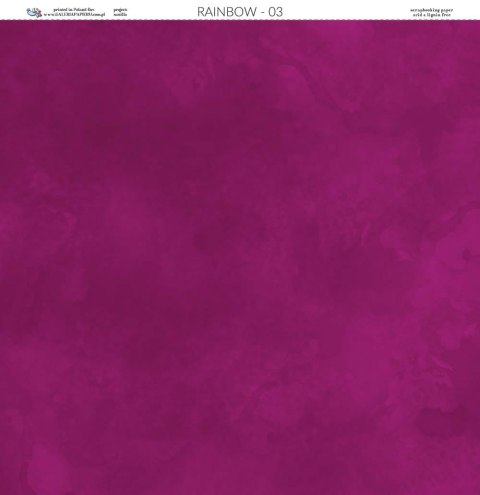 Galeria Papieru Papier do scrapbookingu 30x30cm Tęcza 03 T03