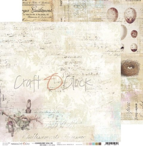 HUMMINGBIRD SONG - 01 - dwustronny papier 30,5x30,5cm [CC-HS-F06-01]