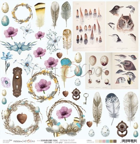 HUMMINGBIRD SONG - arkusz dodatków do wycięcia [CC-DOD-HBS-F06]